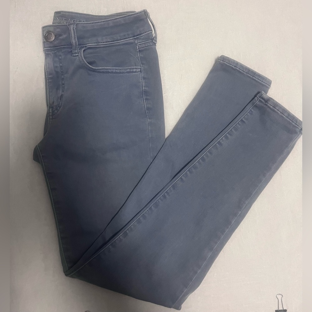American eagle blue skinny jeans